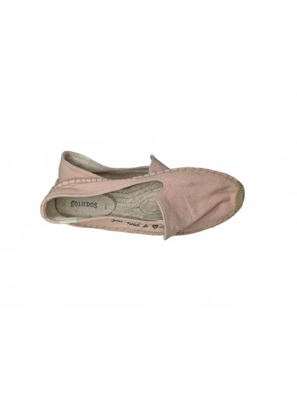 Soludos Pink Espadrille Slip-On Shoes with Embroidered Detail Size‎ 8